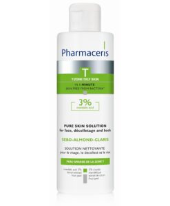Pharmaceris SEBO-ALMOND CLARIS BACTERIOSTATIC CLEANSING SOLUTION  3% μανδελικό οξύ- Ήπια απολεπιστική λοσιόν για Ακμή & Λιπαρό Δέρμα