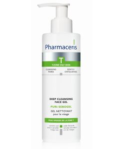 Pharmaceris PURI-SEBOGEL Αντιβακτηριακό καθαριστικό τζελ προσώπου με σαλικυλικό & μανδελικό οξύ