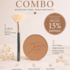 Jane iredale Combo Pure Bronze (Refil) + Fan Brush- Matte Bronzer (Αναλλακτικό)+ Πινέλο Βεντάλια