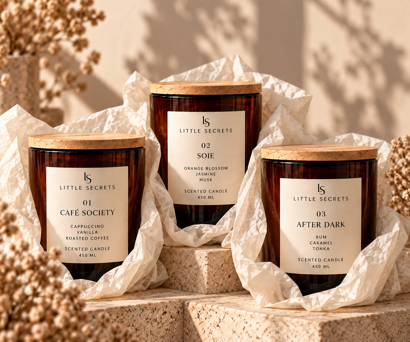 Little Secrets-The Autumn Edit-Collection Candles - Αρωματικό κερί σόγιας 450ml